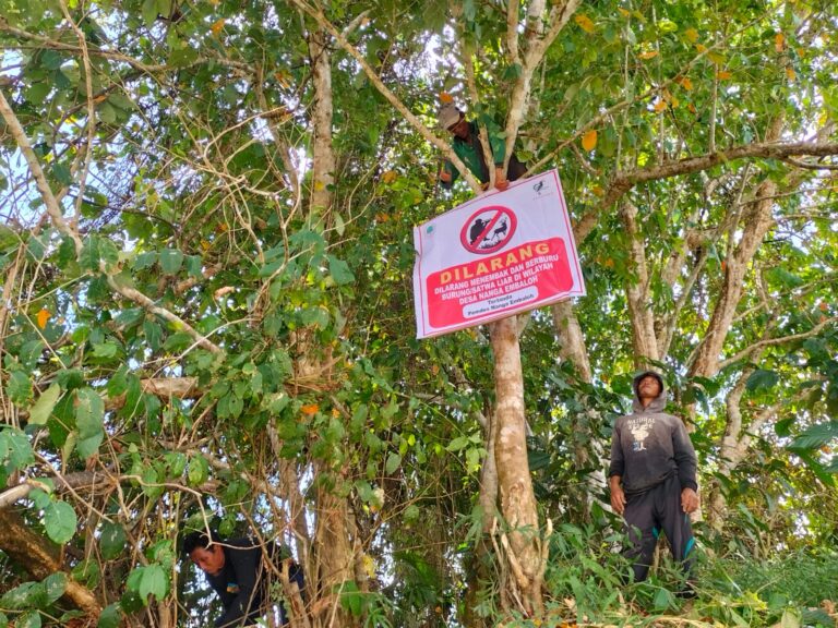 A sign of change: Nanga Embaloh’s self-imposed hunting ban protects wildlife and reflects growing community stewardship.